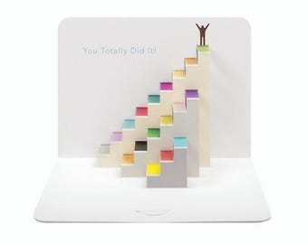 Carte Pop Up « Félicitations, vous l'avez vraiment fait ! »