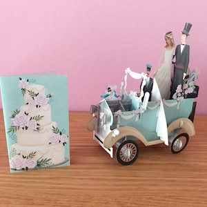 3D Karte "Wedding Car"