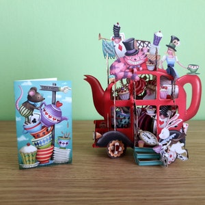 Carte 3D "Alice au Pays des Merveilles"