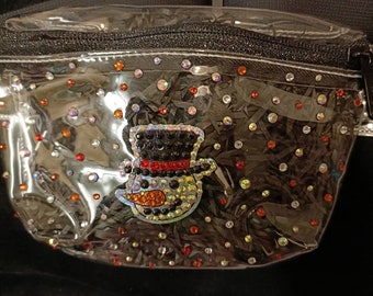 Sac de Noël, sac de fesses sur mesure, sac holographique, sac taille rouge, sac bling, sac de carnaval, sac de festival, sac de voyage, strass, bonhomme de neige