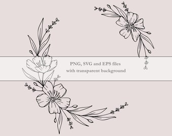 Download Floral Garland Svg Etsy