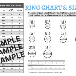 Ring Sizer Chart downloadable PDF check ring size at home