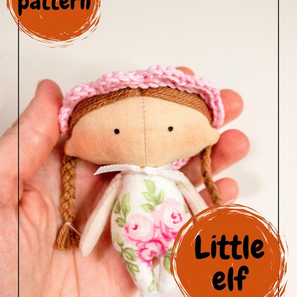 PDF Pattern for Little elf doll - Step-by-Step Photo Instructions