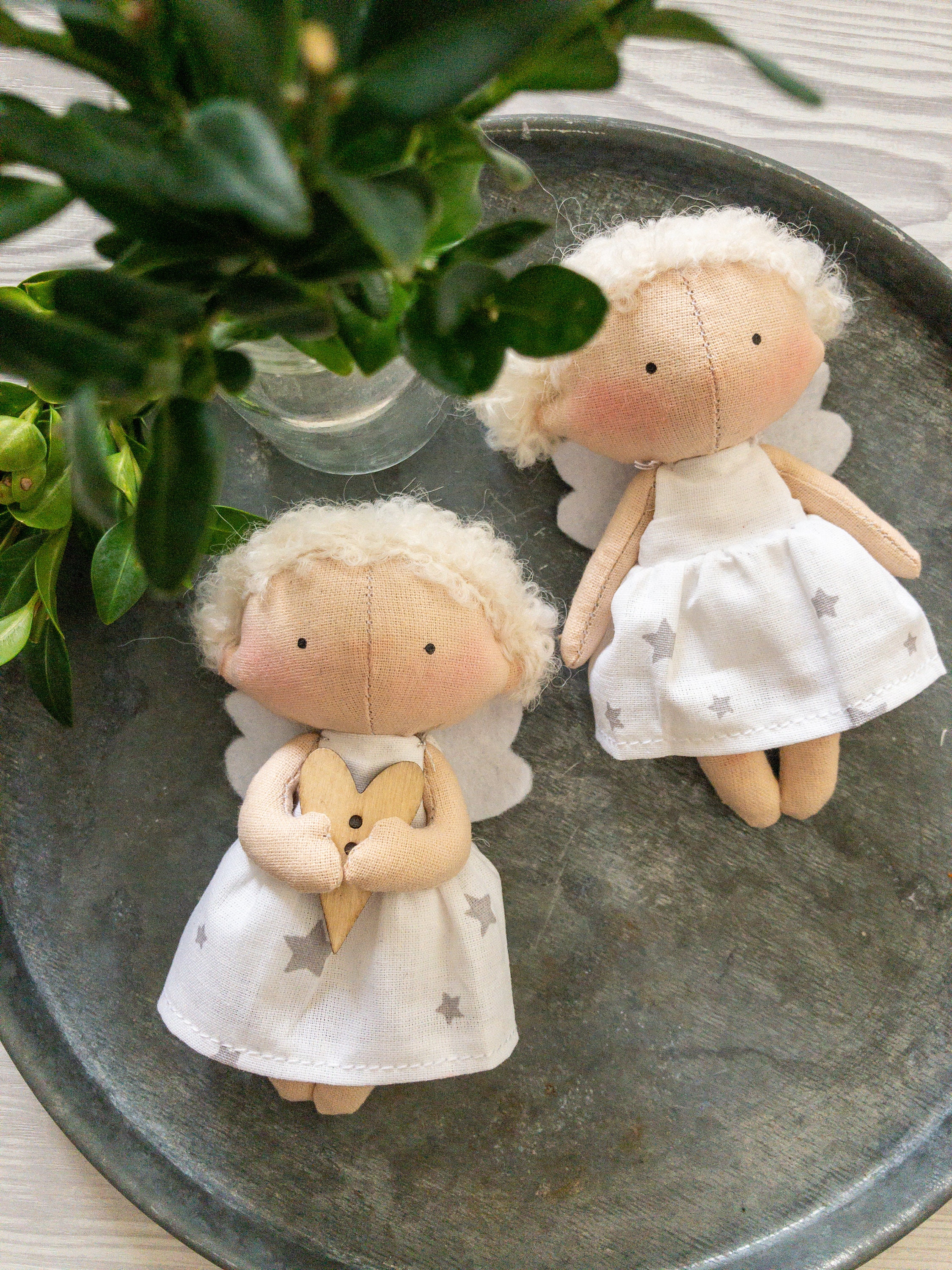 MINI DOLL Pattern, Angel 4.5'', PDF Pattern, With Dress and Panties ...