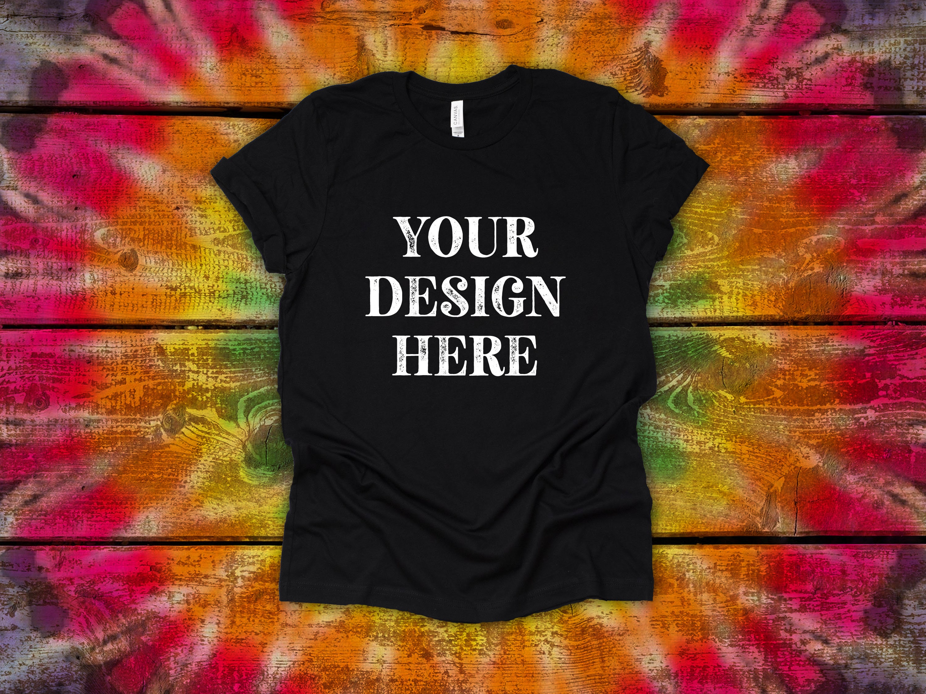 tie dye bella canvas