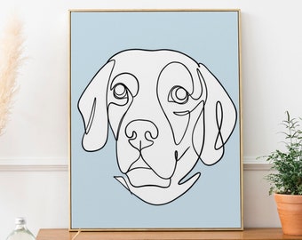 Custom Pet Portrait | Digital Line drawing of your own pet | Dog portrait | Cat portrait | Custom Line Art | Sketches from Photo