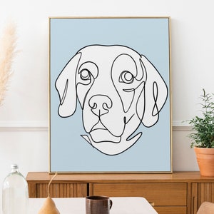 Custom Pet Portrait | Digital Line drawing of your own pet | Dog portrait | Cat portrait | Custom Line Art | Sketches from Photo