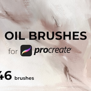 Paquete de pinceles pictóricos de óleo y acrílico para Procreate - Trazos de pintura gruesa de Impasto dinámico en Procreate