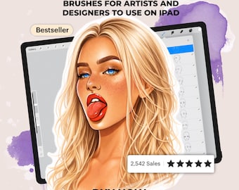 Procreate Portrait brushes | Procreate Face Stamp Brushes | Eyes Stamp brush | Face Stamp Brushes procreate | Head stamp brushes | Procreate