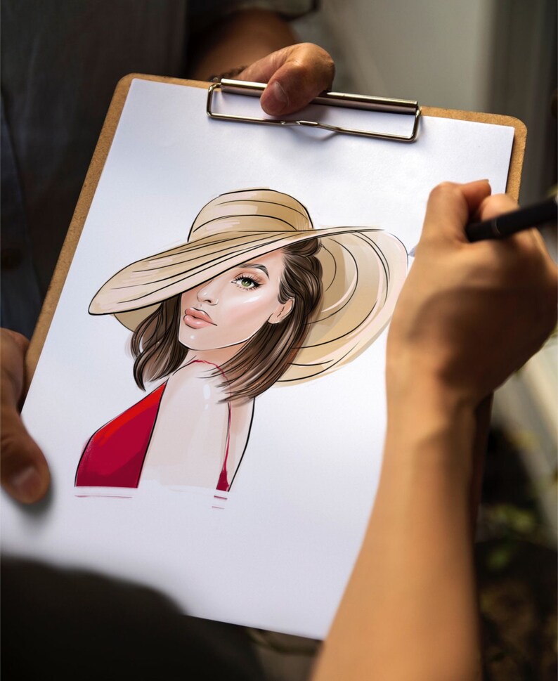 Face Stamp Brushes Procreate Face Template Drawing Template Etsy