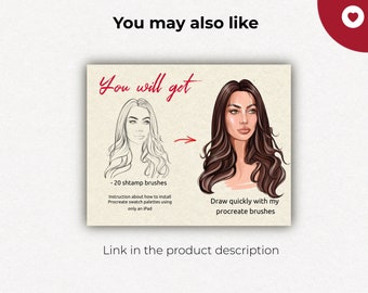 Bundle Face Stamp Brushes Procreate, Face Template, Drawing