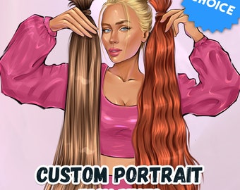 Braider Logo,Cartoon Logo,Custom Logo,Fashion Logo,Hair Bundles Logo,Hair Extension Logo,Hair Stylist Logo,Hair seller Logo,Hairdresser Logo