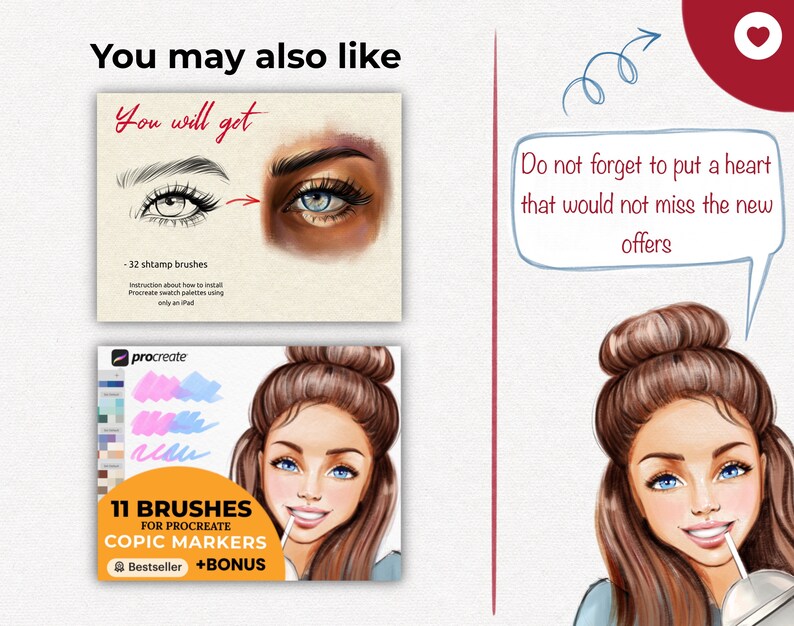 Face Stamp Brushes Procreate Face Template Drawing Template Etsy