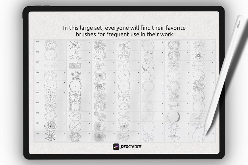 50 Procreate Tree Brushes Tree Stamp Set Procreate Brush - Etsy