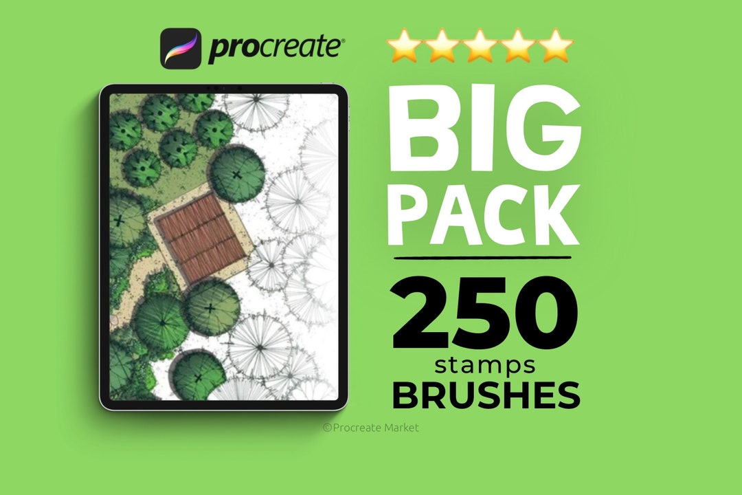 250 Procreate Tree Brushes, Tree Stamp Set, Procreate Brush Pack ...