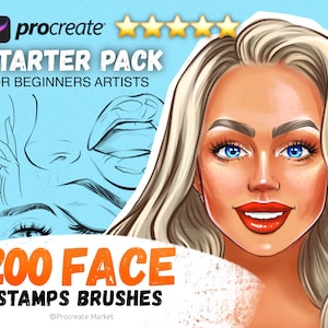 Procréer des pinceaux pour le visage | procréer des pinceaux de portrait | tampons yeux | pinceaux à lèvres | tampon de brosses à nez | maquillage procréer | brosses à iris