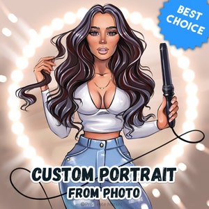 Aangepast cartoonlogo / portrettekening / stripfiguur / cartoonlogo / cartoonlogo voor bedrijven / cartoonportret / cartoon van foto