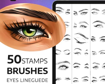 Procreate Eye Stamp Brushes: Realistic Digital Eyes for iPad