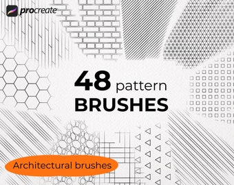 Procreate brushes for interior skethc procreate arhitectural brushes, Sketch plan brushes, Brick procreate , pattern