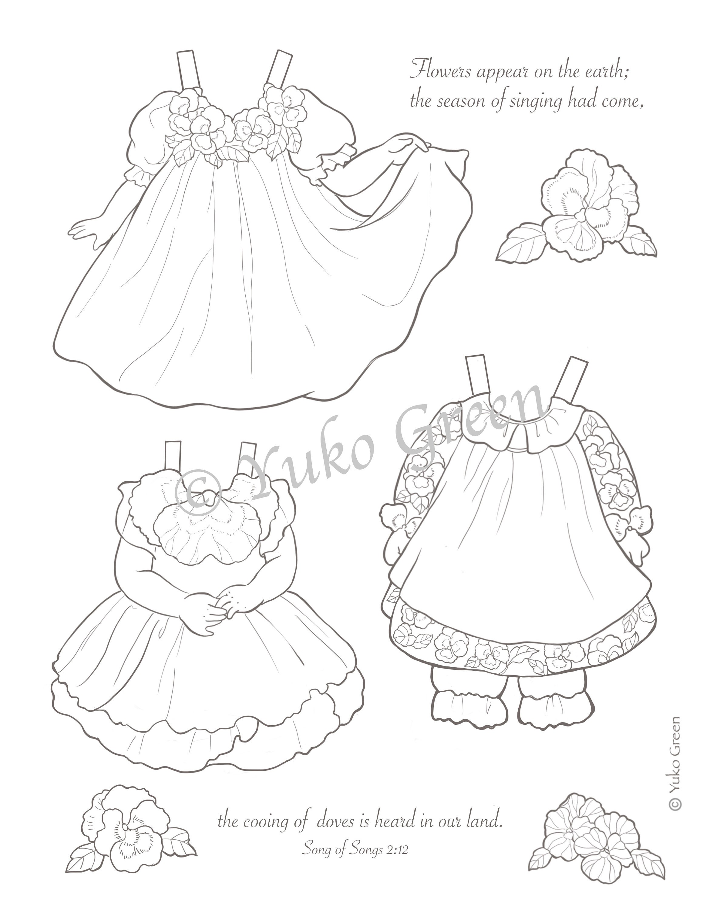 Paper Doll set Printable Instant Digital Download Kid Craft Etsy