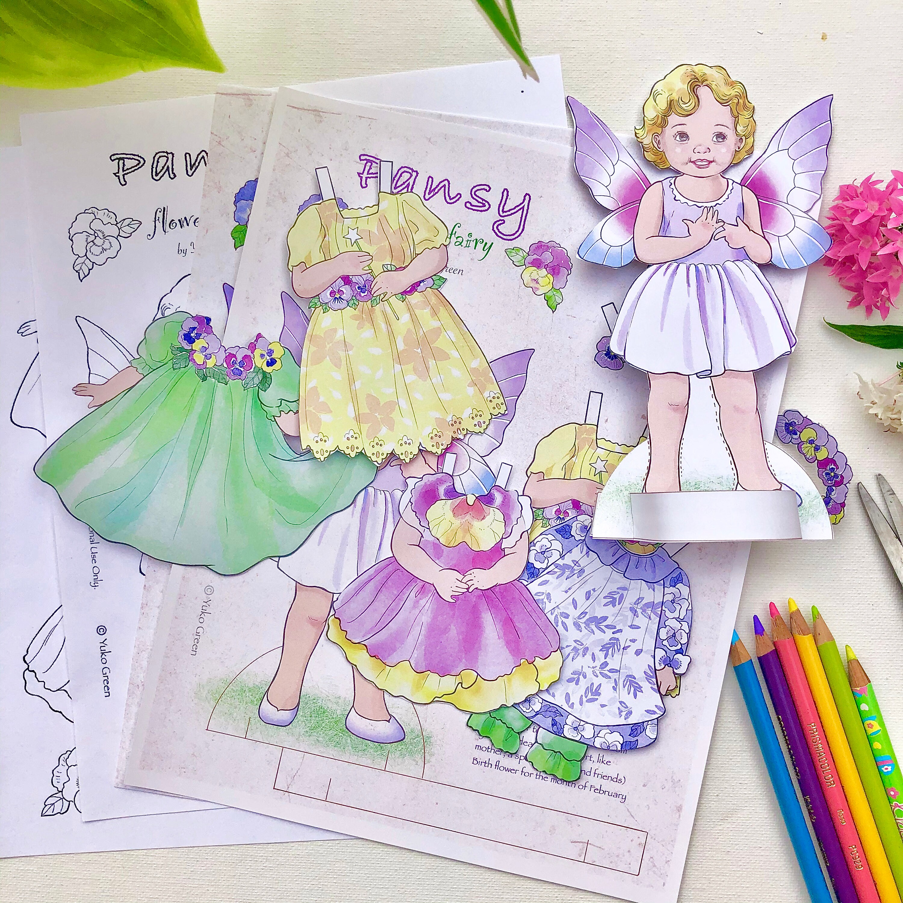 Paper Doll set Printable Instant Digital Download Kid Craft | Etsy