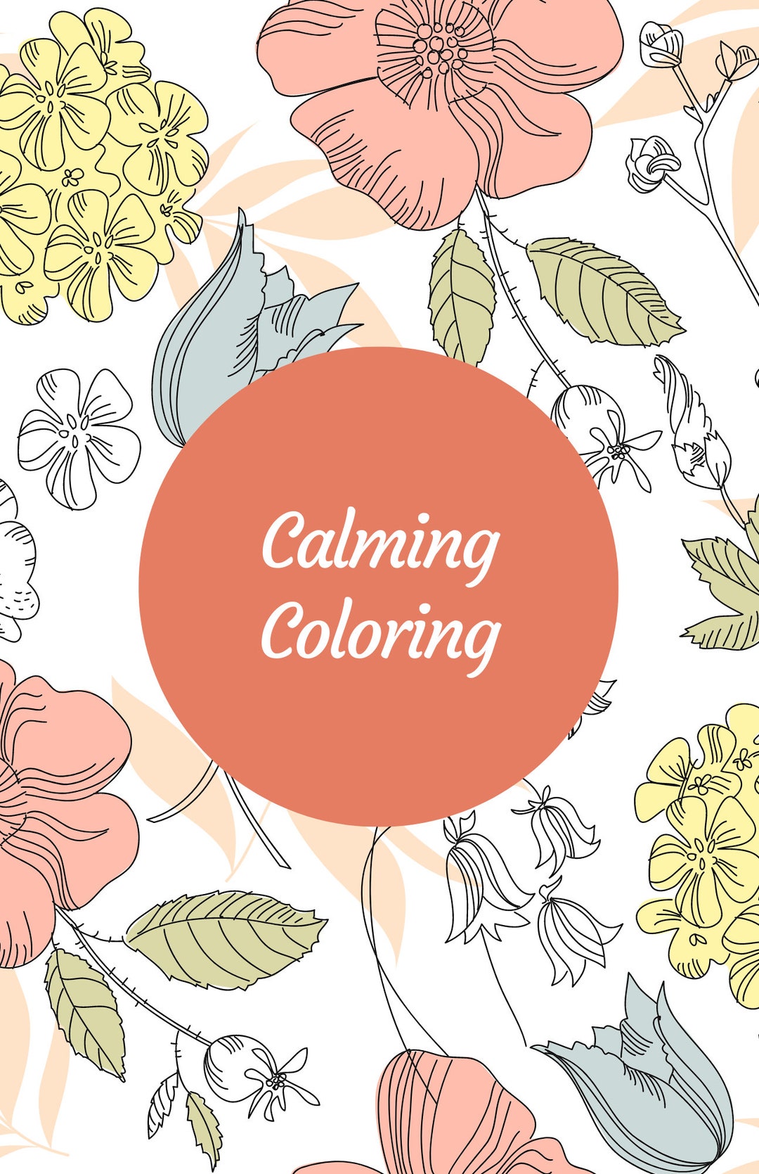 40 Pages of Calming Coloring - Etsy UK