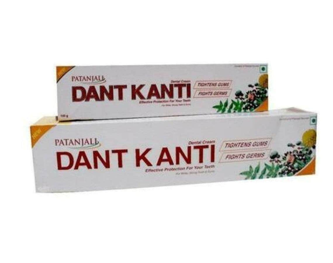 5 X Patanjali Dant Kanti Natural Toothpaste 100g Pack of 5 Etsy