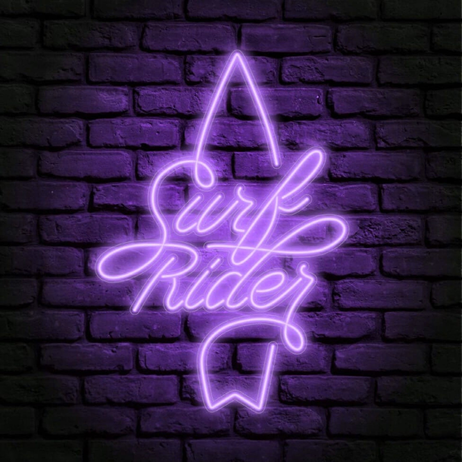 Surf neon sign Surfboard neon sign Surf Wall Art Ocean | Etsy