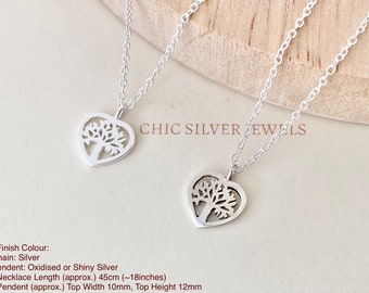 Collana Albero Della Vita In Argento 925 Con Cordino Cuoio – Turtleland