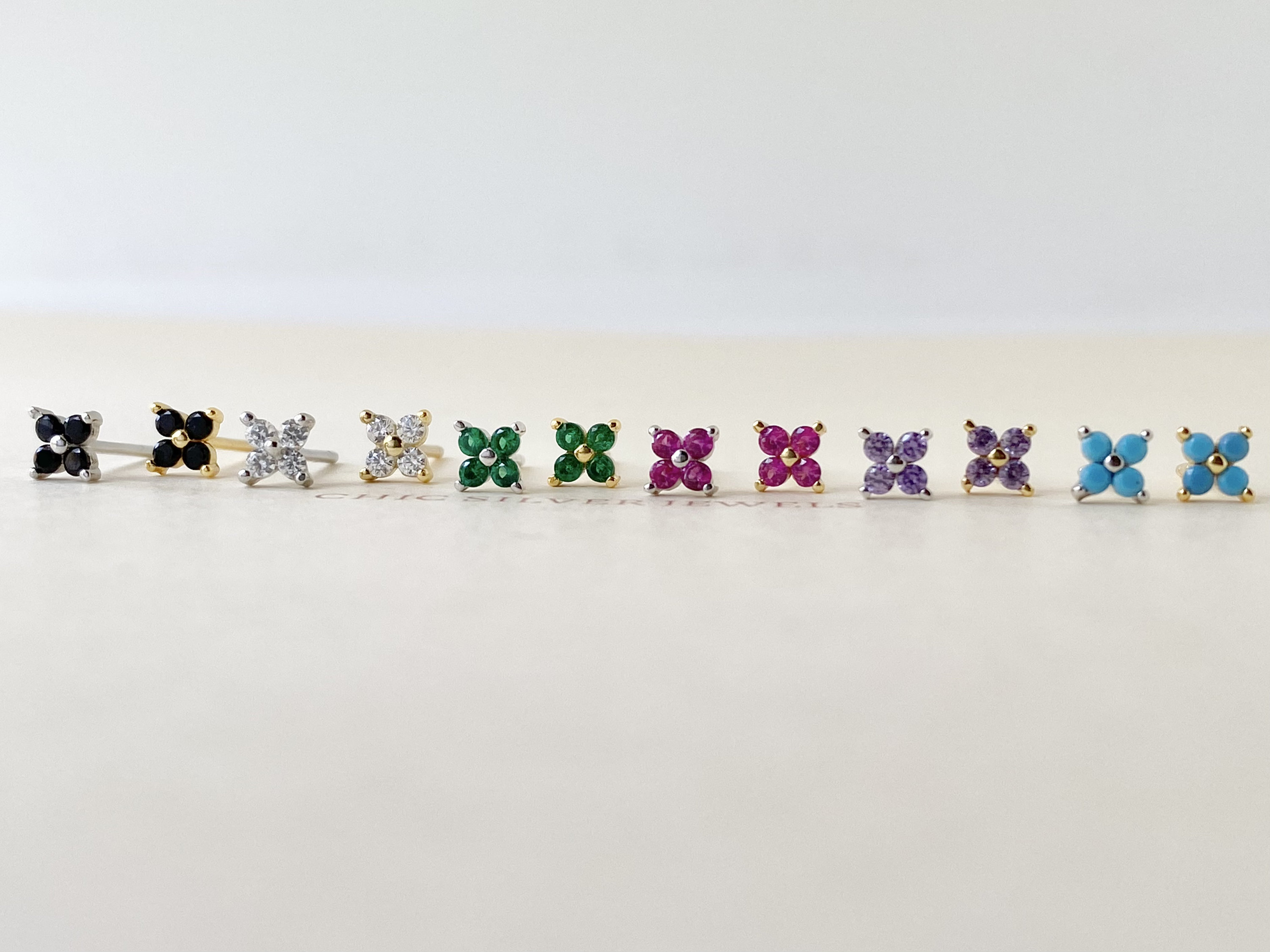 Orecchini in Argento Sterling 925 con Zirconia Cubica brillanti