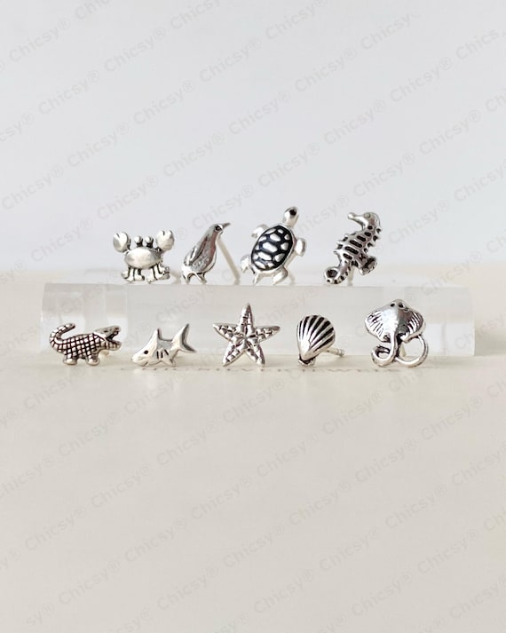 E293 orecchini a mezza stella con borchie 925 in argento Sterling gioielli belli E293 orecchini a mezza stella con borchie 925 in argento Sterling gioielli belli