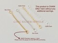 Sterling Silver Linking Chain Double Piercing Nose Nostril Linker Cuff Ear Jacket Loop Gold Rose Gold Cable Box Extension Extender Connector product logo