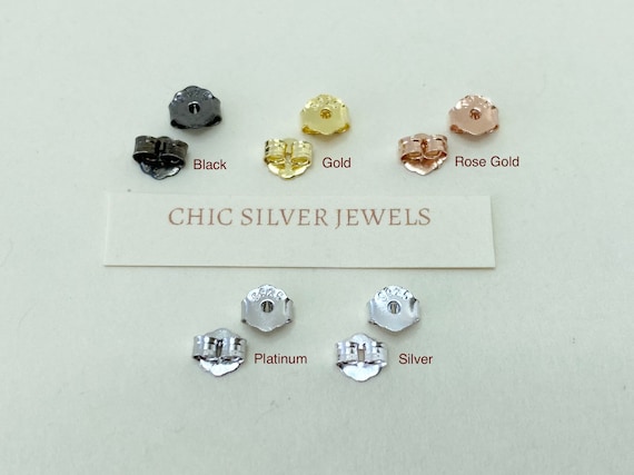 50PCS 925 Sterling Silver Butterfly BACK STOPPERS Findings Earrings Jewelry 50PCS 925 Sterling Silver Butterfly BACK STOPPERS Findings Earrings Jewelry