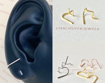 Set 2 Paia Orecchini In Argento 925 Con Zirconi, 5 Mm E 7 Mm, In Confezione Regalo - copertina