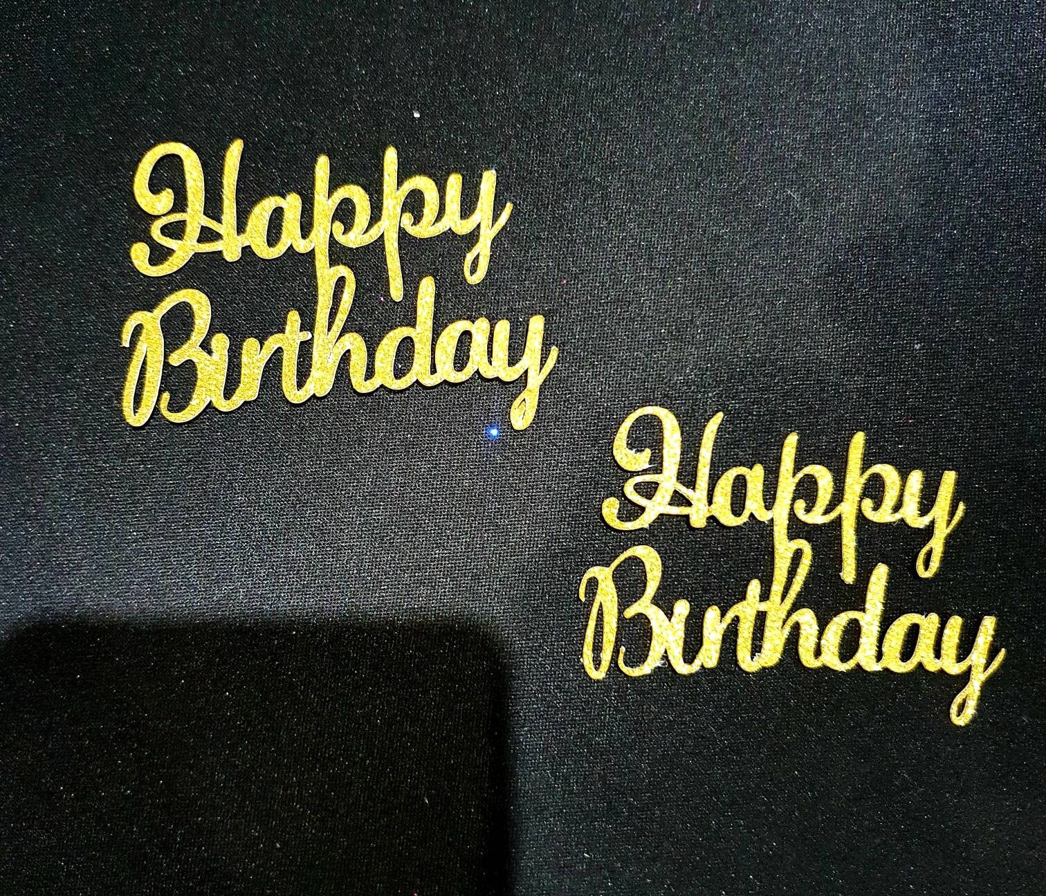 3 X Happy Birthday Cupcake Toppers Etsy