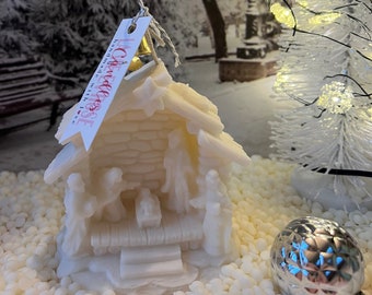 Nativity Candle, Christmas Candle, Nativity Scene, Religious Candle, Holy Family, Christmas Decor, Holiday Gifts, Natural Wax, Unique