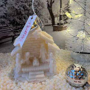 Nativity Candle, Christmas Candle, Nativity Scene, Religious Candle, Holy Family, Christmas Decor, Holiday Gifts, Natural Wax, Unique