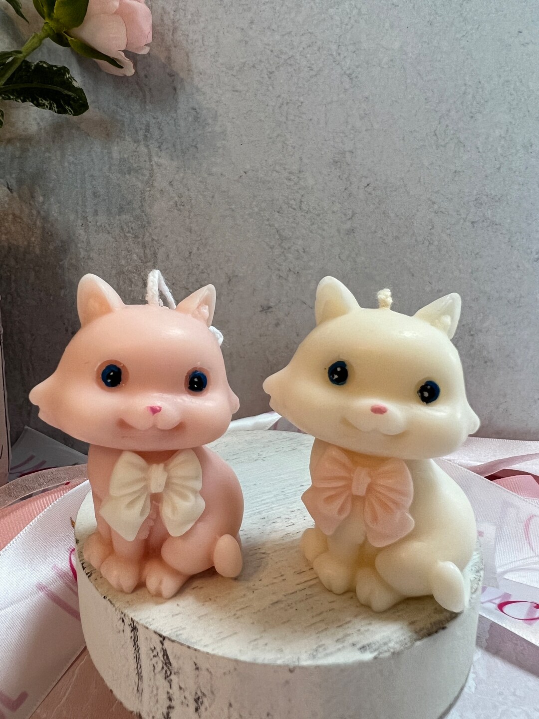 Kitten Party Candle Cat Shaped Candles Kitten Cake Candles Etsy