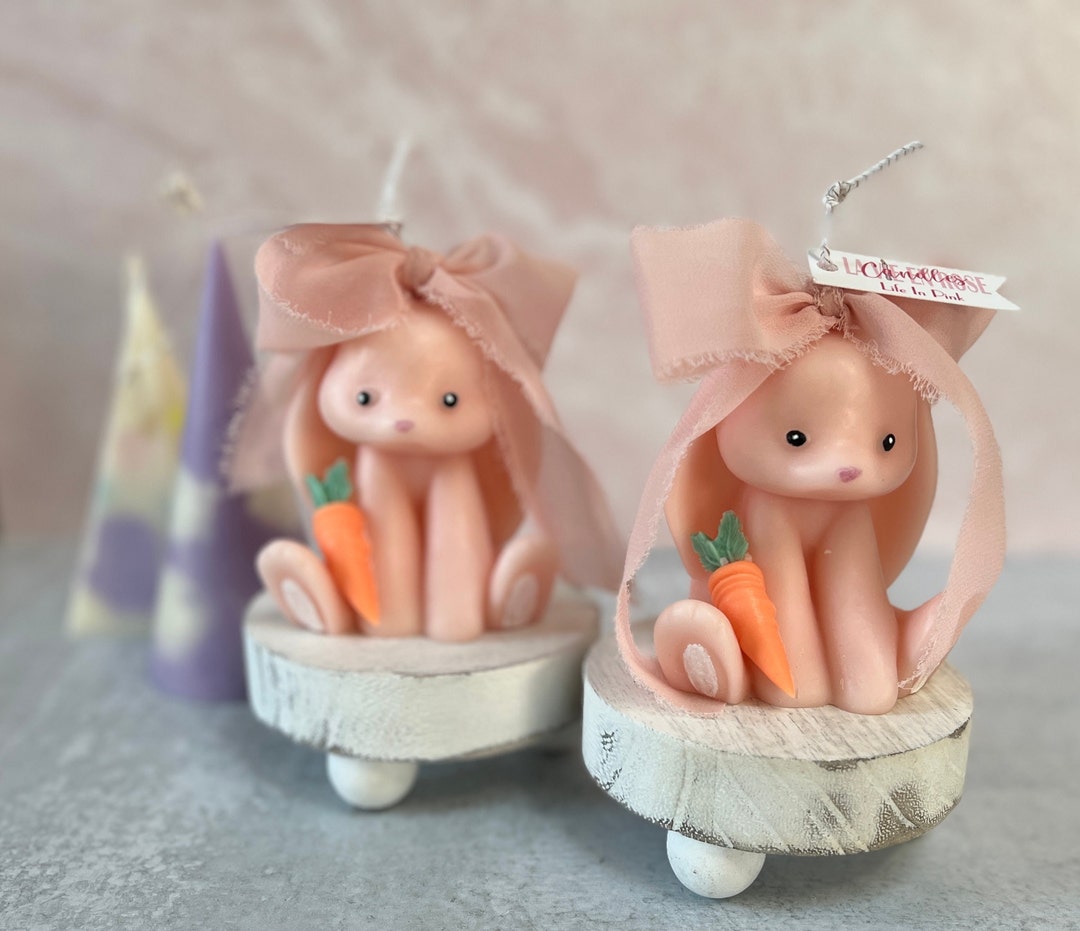 Bunny Candle, Rabbit Candle, Easter Candle, Animal Candles, Bunny ...