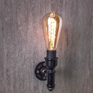 Industrial wall sconce, Modern light sconce, Steampunk wall sconce, Iron wall sconce, Edison lamp sconce, Sconce pair, Wall sconces