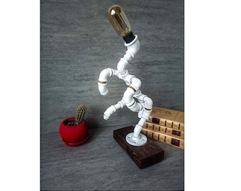 Industrial lighting  industrial decor  pipe lamp