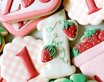 Strawberry One cookie cutter