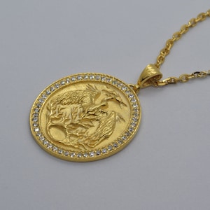 Phoenix Necklace, Phoenix Rising Pendant, Talisman Phoenix Pendant