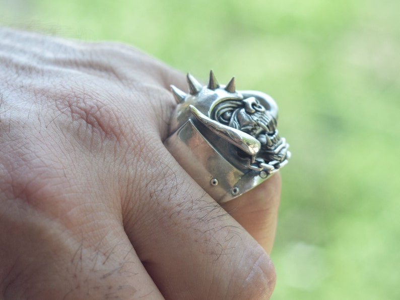 Motorhead Ring Biker Ring Warpig Ring Skull Ring Unique Etsy