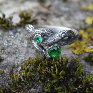Tree Branch Ring, Sterling Silver Twig Engagement Ring
