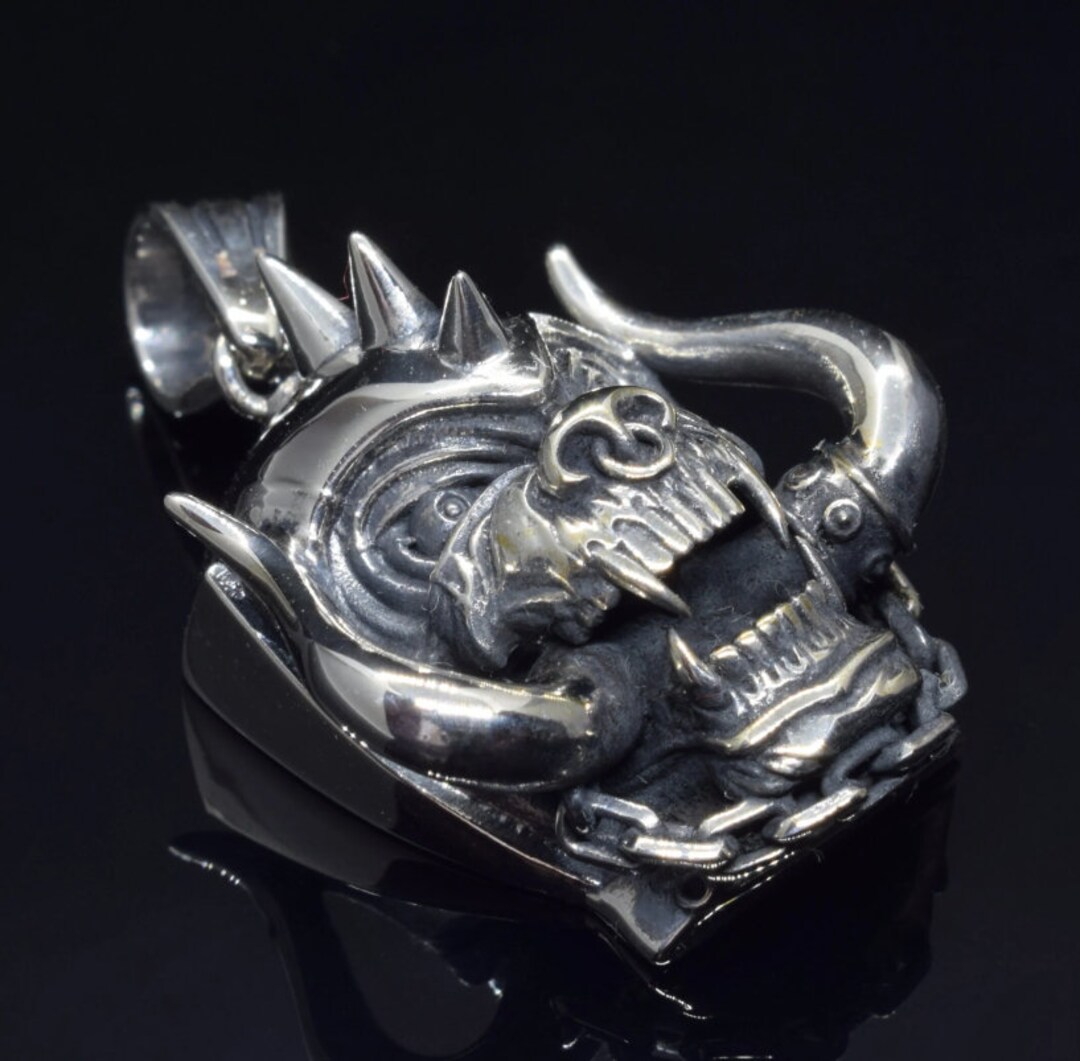 Sterling Silver Motorhead Pendant, Warpig Pendant, Motörhead