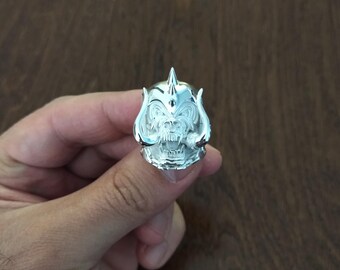 Motorhead Snaggletooth War Pig Silver Ring - Tribute to Rock