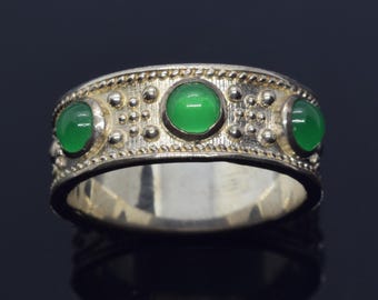 Medieval Etruscan Silver Ring, Ancient Greek Byzantine Jewelry