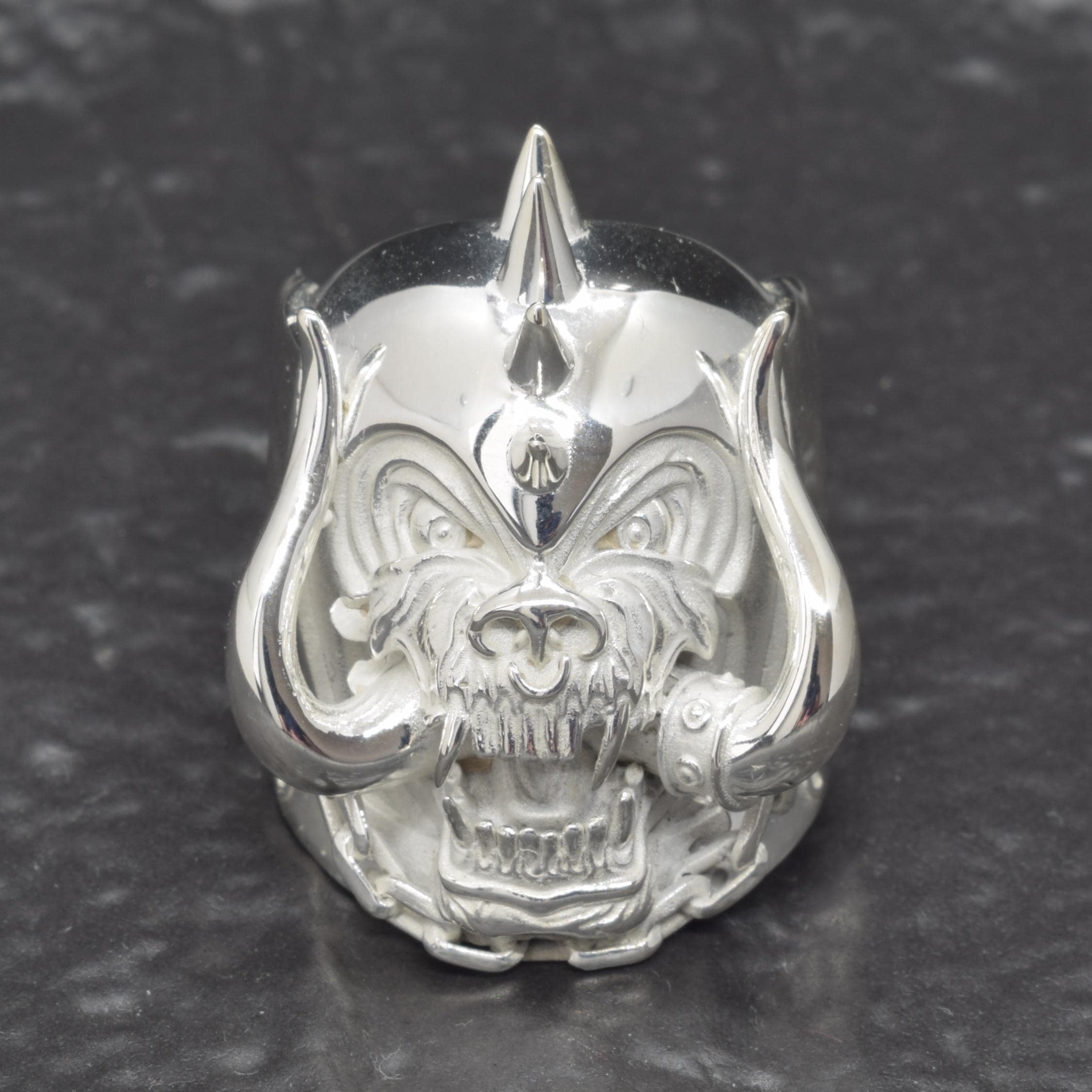 Motorhead Snaggletooth War Pig Silver Ring - Tribute to Rock