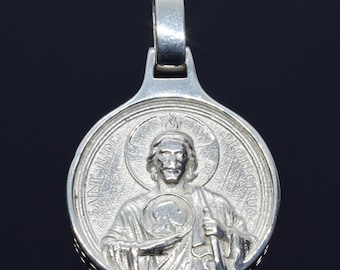 St Jude Halskette Medaille, religiösen Heiligen katholischen Schmuck